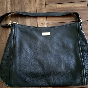 Kate Spade black leather medium-sized purse